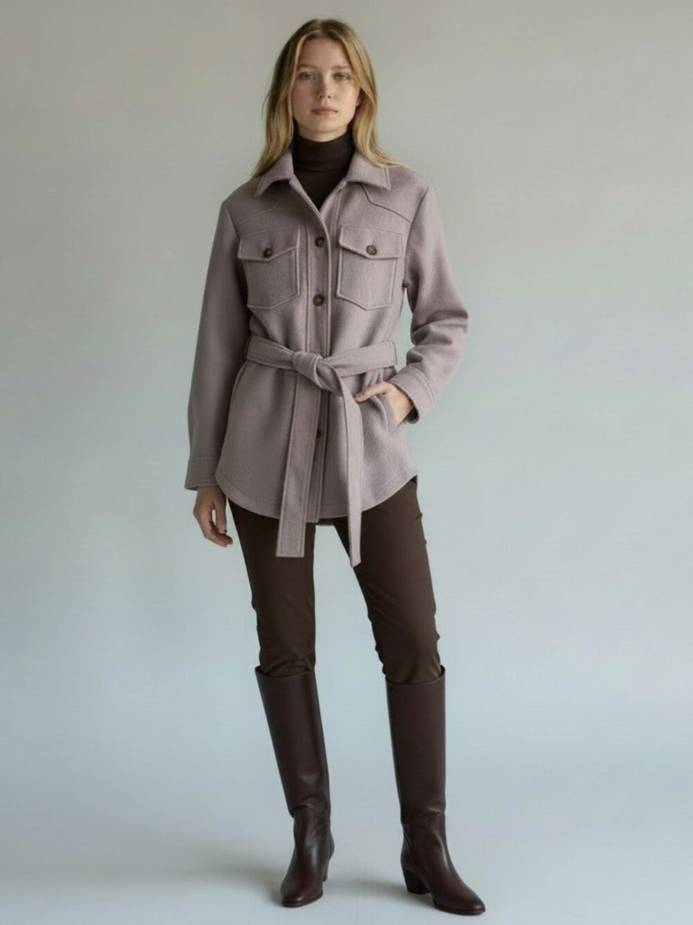 Coffee shop new york Dusty purple Shacket size XS